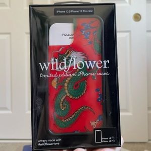 wildflower iphone 12/12 pro dragon phone case